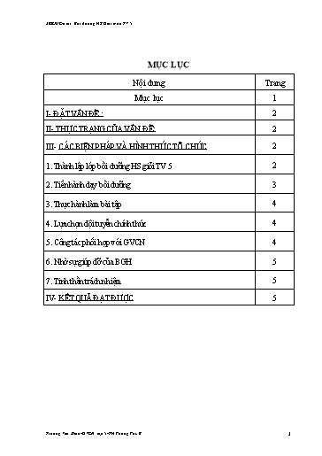 Sáng kiến kinh nghiệm Bồi dưỡng học sinh giỏi môn Tiếng Việt Lớp 5